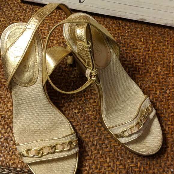 Ladies coach wedge heels - Picture 6 of 8